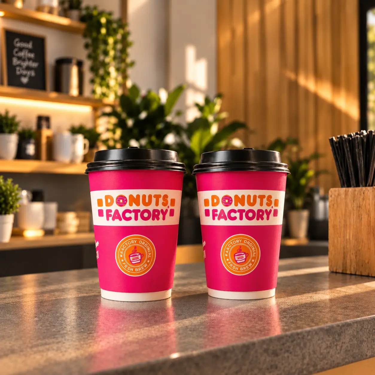 Coffee at Donuts Factory