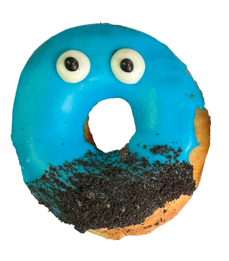 Cookie Monster at Donuts Factory