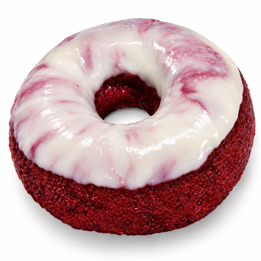 Double Red Velvet Cake Donut at Donuts Factory