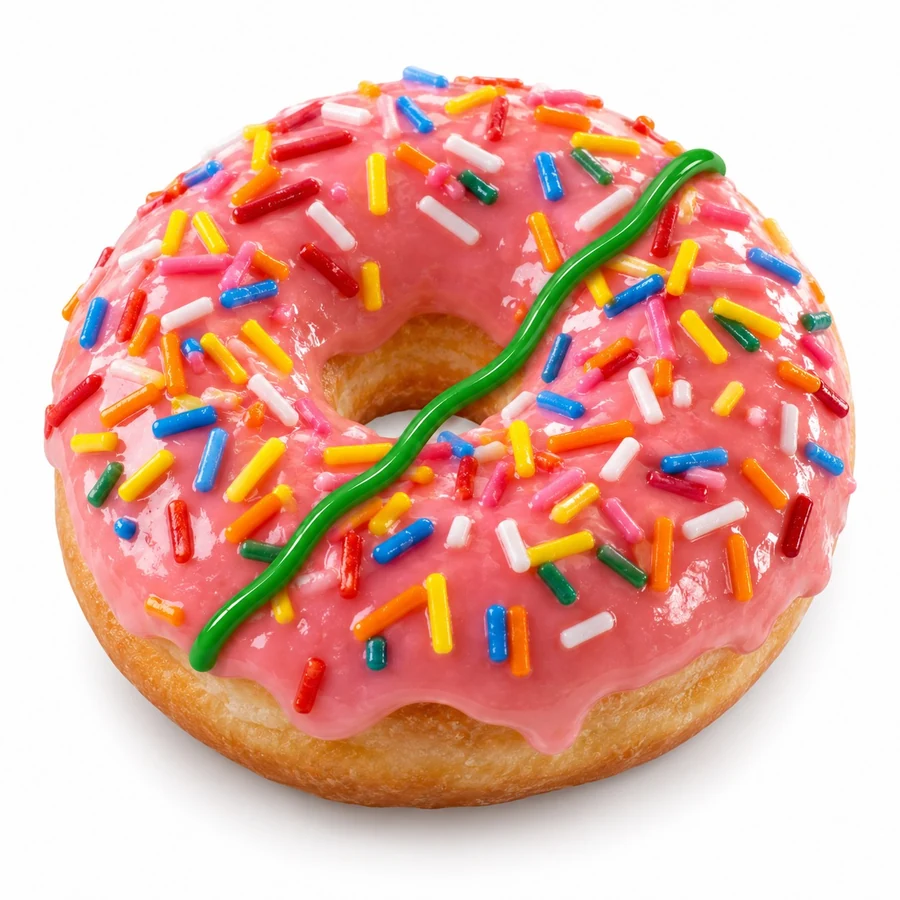 Vegan Strawberry Frosted at Donuts Factory