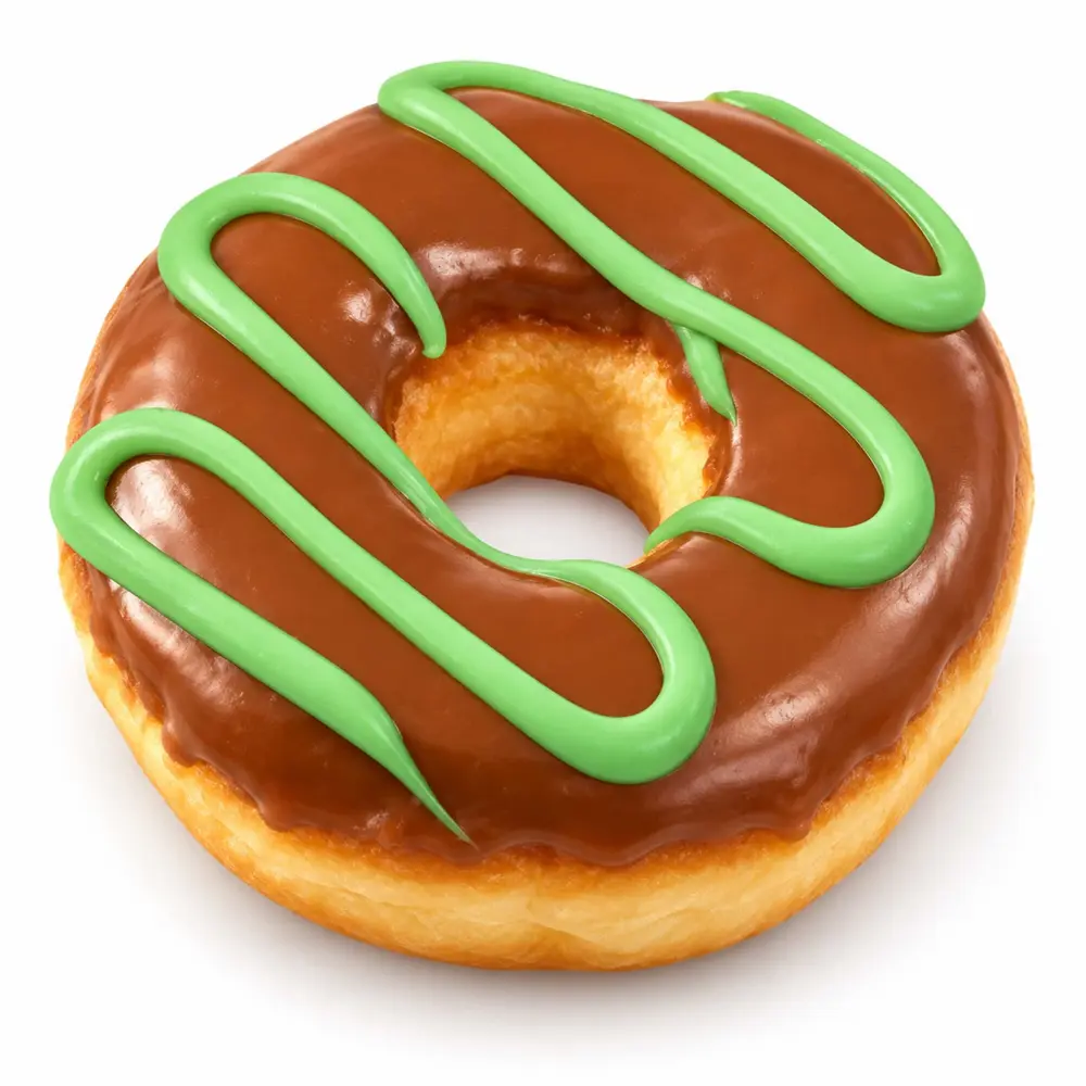 Vegan Caramel Frosted Ring at Donuts Factory