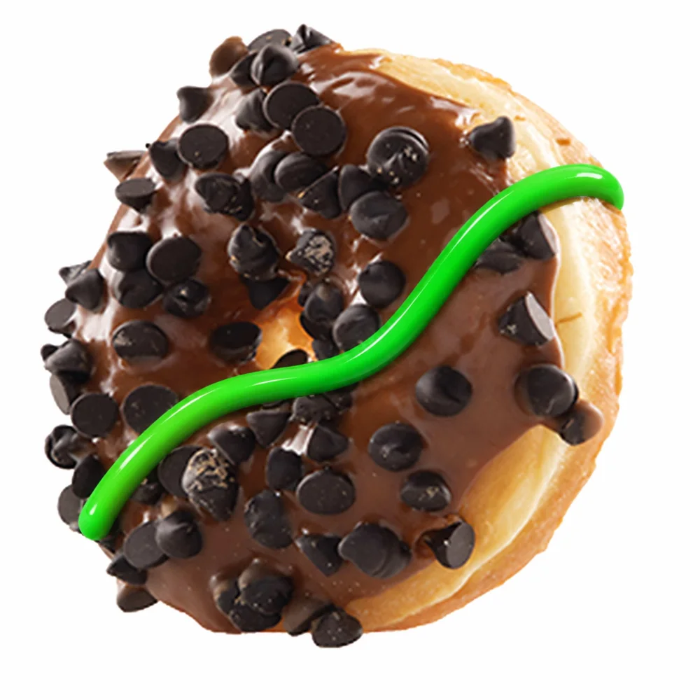 Vegan Caramel Chocolate Drop at Donuts Factory