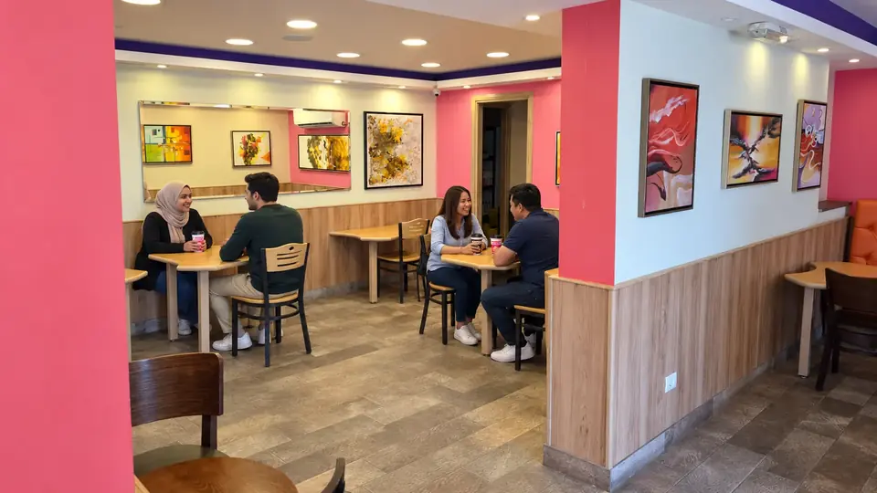 Al Hussein (Across Frères) indoor seating · main view