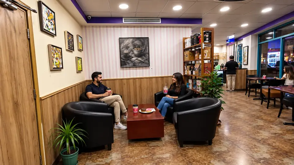 Marj Al-Hamam indoor seating · main view