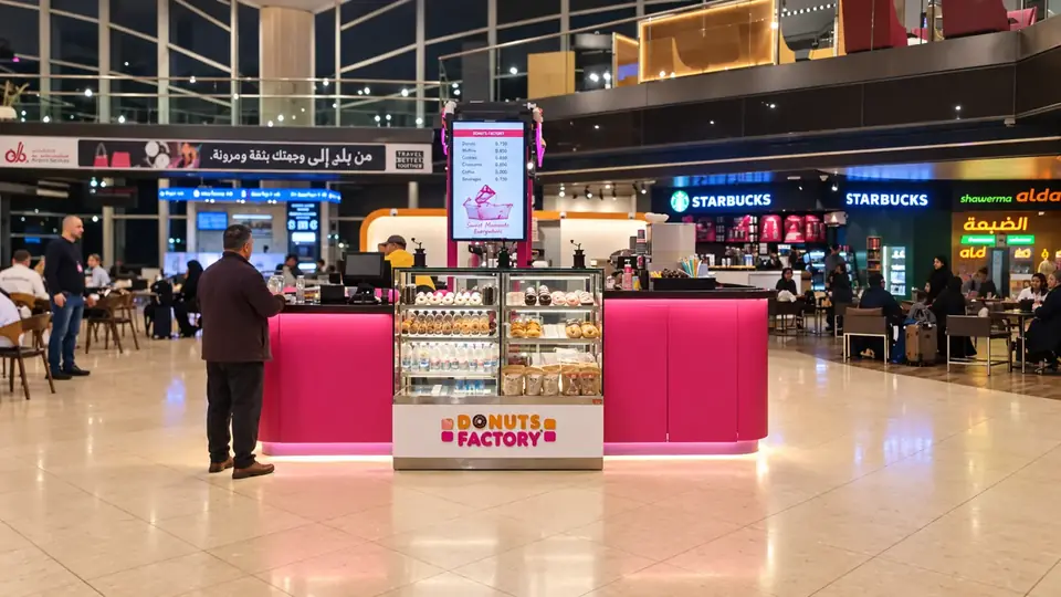 QAI Airport Duty Free side counter